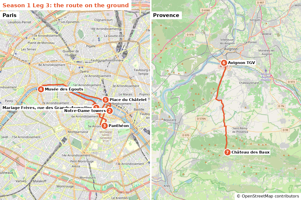 Leg 3 route map