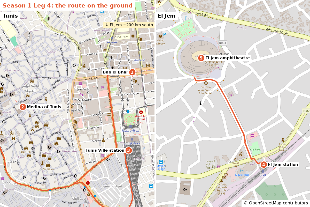 Leg 4 route map