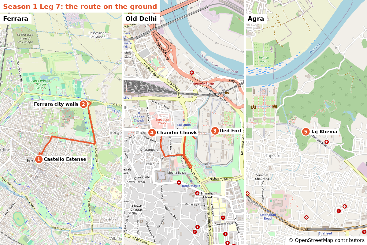 Leg 7 route map