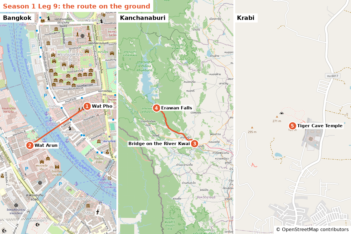 Leg 9 route map